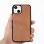 Защитен дървен кейс за iPhone 13 - череша
