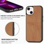 Защитен дървен кейс за iPhone 13 - череша