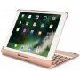 Въртящ се калъф с клавиатура за iPad 9,7" (2017/2018) / Pro 9,7" / Air 1 / 2 - златен