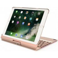 Въртящ се калъф с клавиатура за iPad 9,7" (2017/2018) / Pro 9,7" / Air 1 / 2 - златен