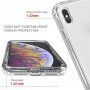Удароустойчив двуцветен прозрачен калъф за iPhone XS Max - черно