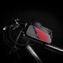 WHEEL UP водоустойчива чанта за колело с джоб за iPhone - червена