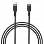 Wiwu сплетен кабел за зареждане и пренос на данни USB-C / Lightning за iPhone / iPad / iPod / AirPods - 3 m - черен