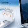 Прозрачен силиконов калъф за iPhone зарядно 20W - прозрачен