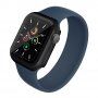 Матов защитен калъф със закалено стъкло за Apple Watch 45mm - черно