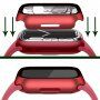 Матов защитен калъф със закалено стъкло за Apple Watch 45mm - червено