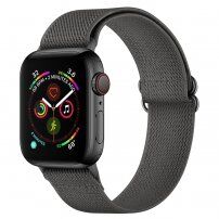 Найлонова каишка с подвижна катарама за Apple Watch 42mm / 41mm / 40mm / 38mm - тъмносив