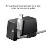 BASEUS алуминиева стойка за зареждане за Apple iPhone - черен