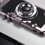 Стилен кейс с дизайн на ретро фотоапарат за Apple iPhone XS / iPhone X - черен