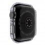 Калъф с камъчета със закалено стъкло за Apple Watch 40mm - прозрачно