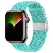 Найлонова каишка на пъстри точки за Apple Watch 42mm / 41mm / 40mm / 38mm - син