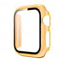 Прозрачен калъф със закалено стъкло за Apple Watch 40mm - оранжево