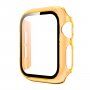Прозрачен калъф със закалено стъкло за Apple Watch 44mm - оранжево