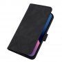Флип калъф с каишка стил crossbody за iPhone 13 mini - черно
