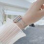 Прозрачна каишка с пайети за Apple Watch 42mm / 41mm / 40mm / 38mm - зелен
