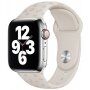 Силиконова каишка с отпечатъци за Apple Watch 42mm / 41mm / 40mm / 38mm - бежов