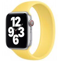Силиконова каишка за Apple Watch 42mm / 41mm / 40mm / 38mm - S - жълт