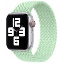 Сплетена найлонова каишка за Apple Watch Ultra 49mm / 46mm / 45mm / 44mm / 42mm - L - зелен