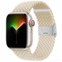 Найлонова каишка за Apple Watch Ultra 49mm / 46mm / 45mm / 44mm / 42mm - бежов