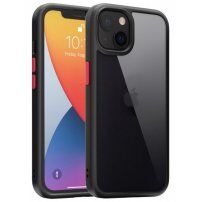 Kingsteel Wolf защитен кейс със стъклена задна страна за iPhone 13 mini - черен