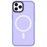 Защитен кейс с MagSafe за iPhone 12 Pro Max - лилав