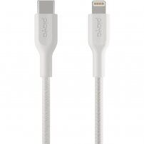 Belkin Playa устойчив кабел MFi Lightning / USB-C за iPhone / iPad - 1m - бял