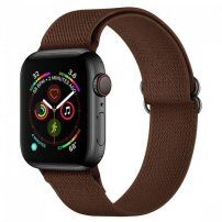 Найлонова каишка с подвижна катарама за Apple Watch 42mm / 41mm / 40mm / 38mm - кафяв