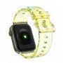 Прозрачна променлива каишка за Apple Watch 42mm / 41mm / 40mm / 38mm - жълт