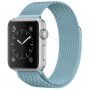 Метална каишка с милански дизайн за Apple Watch Ultra 49mm / 46mm / 45mm / 44mm / 42mm - светлосин