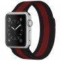 Метална каишка с милански дизайн за Apple Watch Ultra 49mm / 46mm / 45mm / 44mm / 42mm - червено-черен