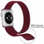 Метална каишка с милански дизайн за Apple Watch Ultra 49mm / 46mm / 45mm / 44mm / 42mm - винено червен