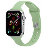 Тънка силиконова каишка за Apple Watch 42mm / 41mm / 40mm / 38mm - зелен