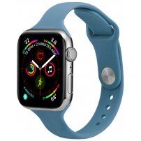 Тънка силиконова каишка за Apple Watch 42mm / 41mm / 40mm / 38mm - син