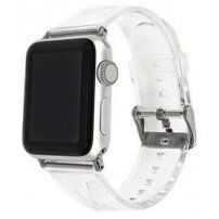 Прозрачна силиконова каишка за Apple Watch 42mm / 41mm / 40mm / 38mm - прозрачен