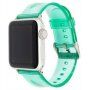 Прозрачна силиконова каишка за Apple Watch 42mm / 41mm / 40mm / 38mm - тюркоазен