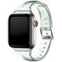 Прозрачна каишка с пайети за Apple Watch 42mm / 41mm / 40mm / 38mm - зелен