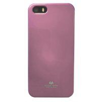 MERCURY GOOSPERY защитен блестящ кейс за iPhone 5 / 5S / SE (2016) - светлорозов