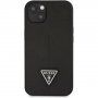 Guess Saffiano Triangle кейс за iPhone 13 - черен