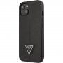 Guess Saffiano Triangle кейс за iPhone 13 - черен