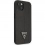 Guess Saffiano Triangle кейс за iPhone 13 - черен