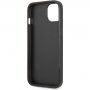 Guess Saffiano Triangle кейс за iPhone 13 - черен