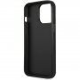 Guess Saffiano Triangle кейс за iPhone 13 Pro - сребърен