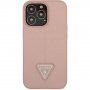 Guess Saffiano Triangle кейс за iPhone 13 Pro Max - розов