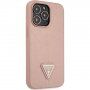 Guess Saffiano Triangle кейс за iPhone 13 Pro Max - розов