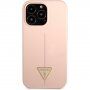 Guess Line Triangle силиконов кейс за iPhone 13 Pro Max - розов