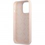 Guess Line Triangle силиконов кейс за iPhone 13 Pro Max - розов