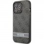 Guess 4G Stripe кейс за iPhone 13 Pro Max - сив