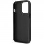 Guess 4G Saffiano Double Card кейс с джоб за карти за iPhone 13 Pro Max - сив