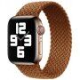 Сплетена найлонова каишка за Apple Watch 42mm / 41mm / 40mm / 38mm - M - кафяв