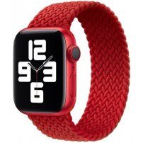 Сплетена найлонова каишка за Apple Watch 42mm / 41mm / 40mm / 38mm - XS - червен